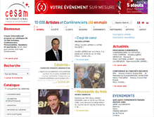 Tablet Screenshot of cesam-international.com